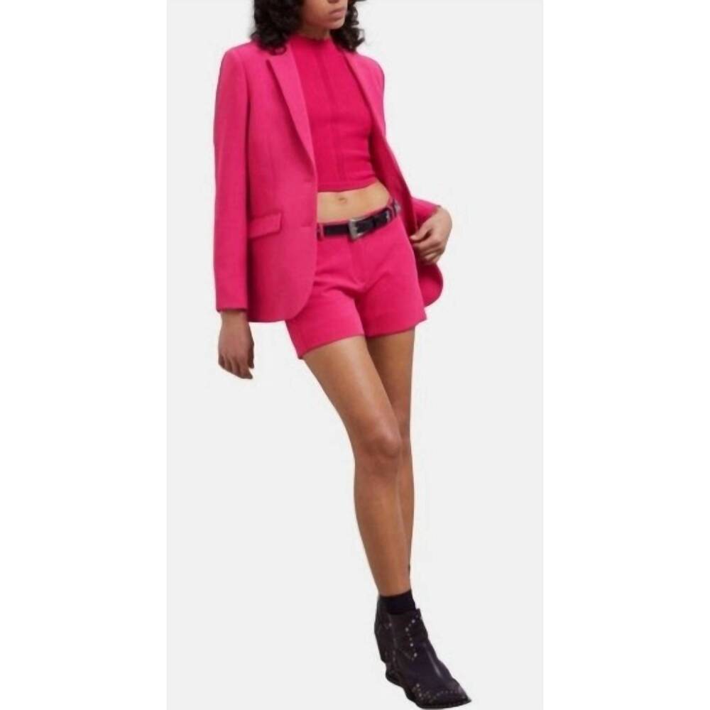 NEW THE KOOPLES crêpe suit shorts in pink